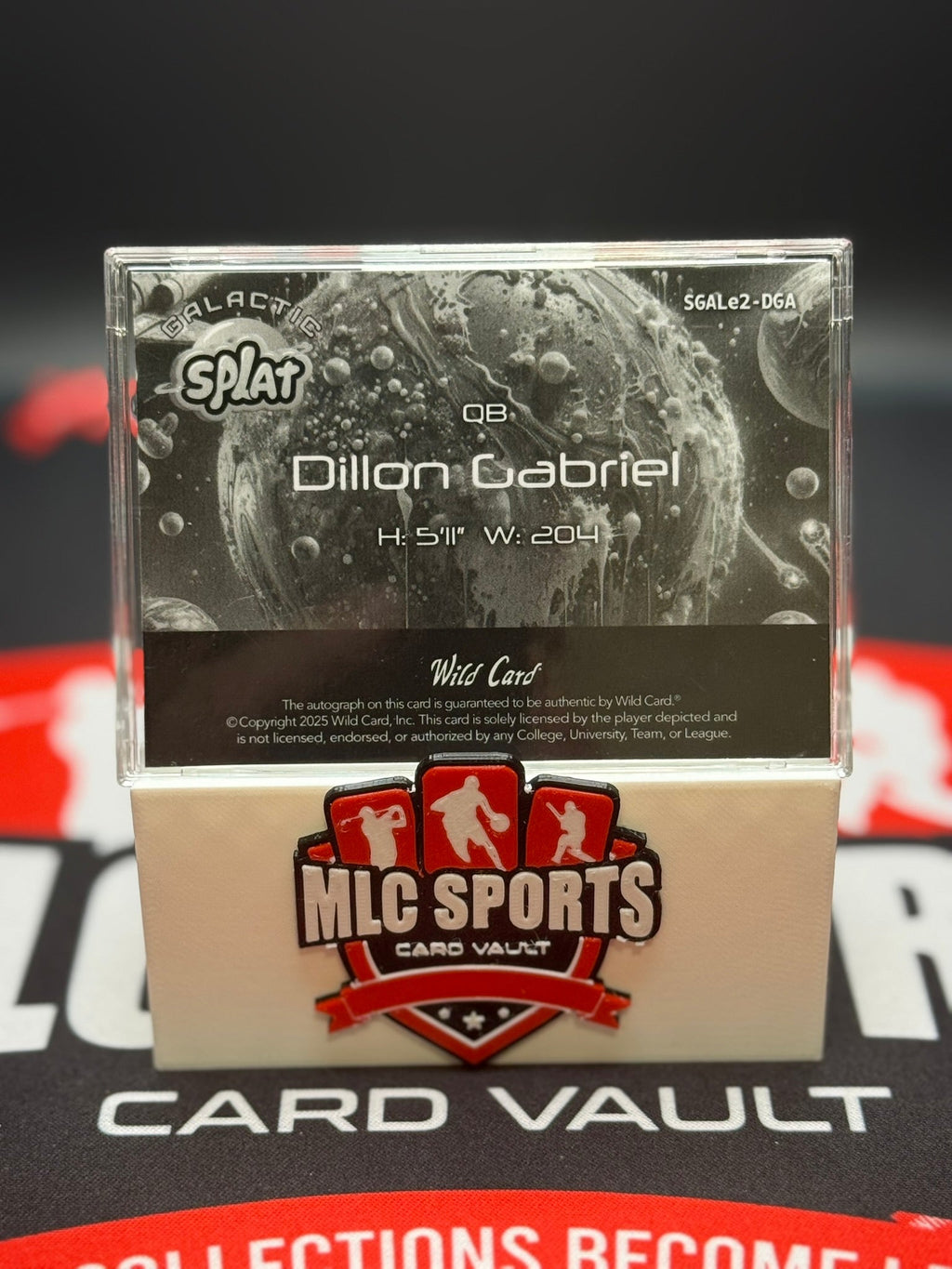 2025 Wild Card Galactic Splat Dillon Gabriel Rookie Auto 1/1