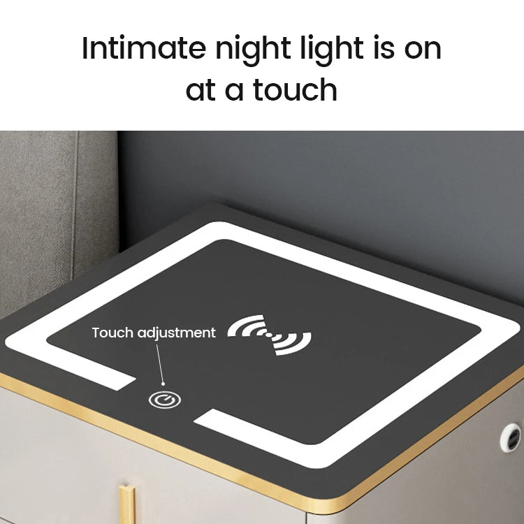 Home Small Bedside Intelligent Safe Hidden Wood Steel Anti-Theft Storage Safe Box Cabinet Smart Safes