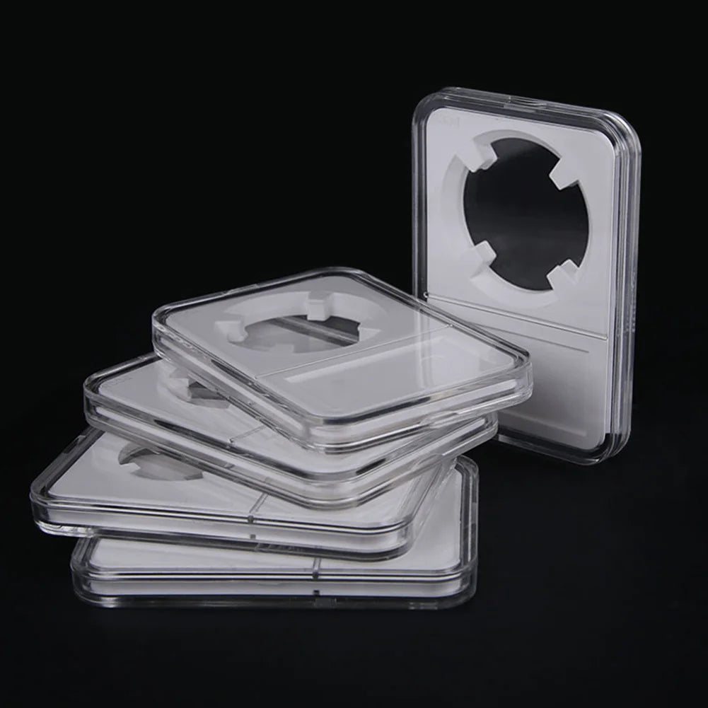 1Pc 40mm Coin Storage Box PCCB Second Generation Identification Protector Box Transparent Coin Holder Coin Collecting Box