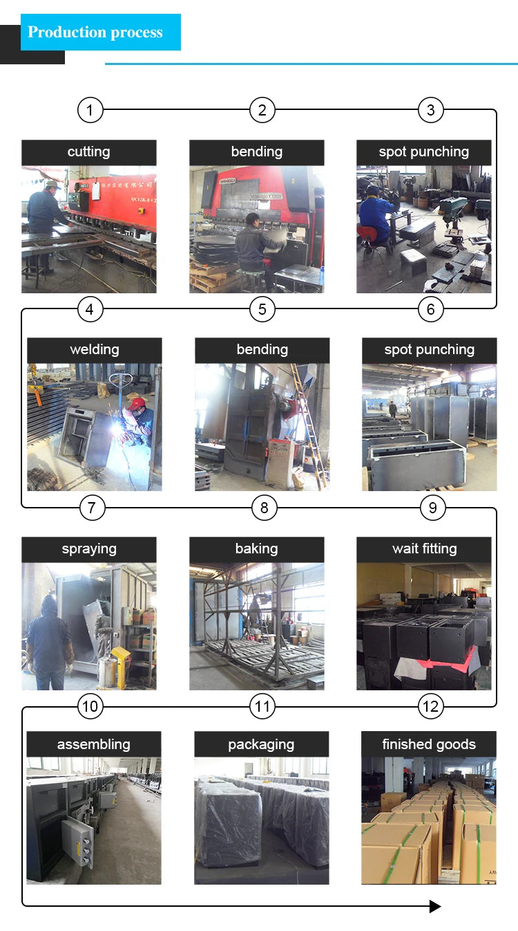 Factory Supply Large Cabinet Safe Box Fireproof  Safe