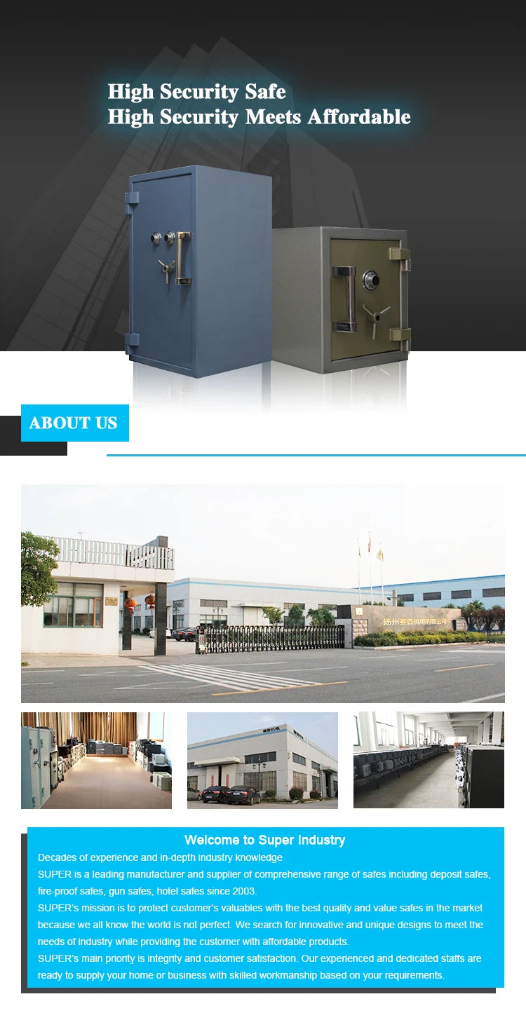 Factory Supply Large Cabinet Safe Box Fireproof  Safe