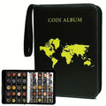 Coin Collection Book Holder for Collectors, 200 Pockets Collecting Album & 10 Sleeves Paper Money Display Storage Case