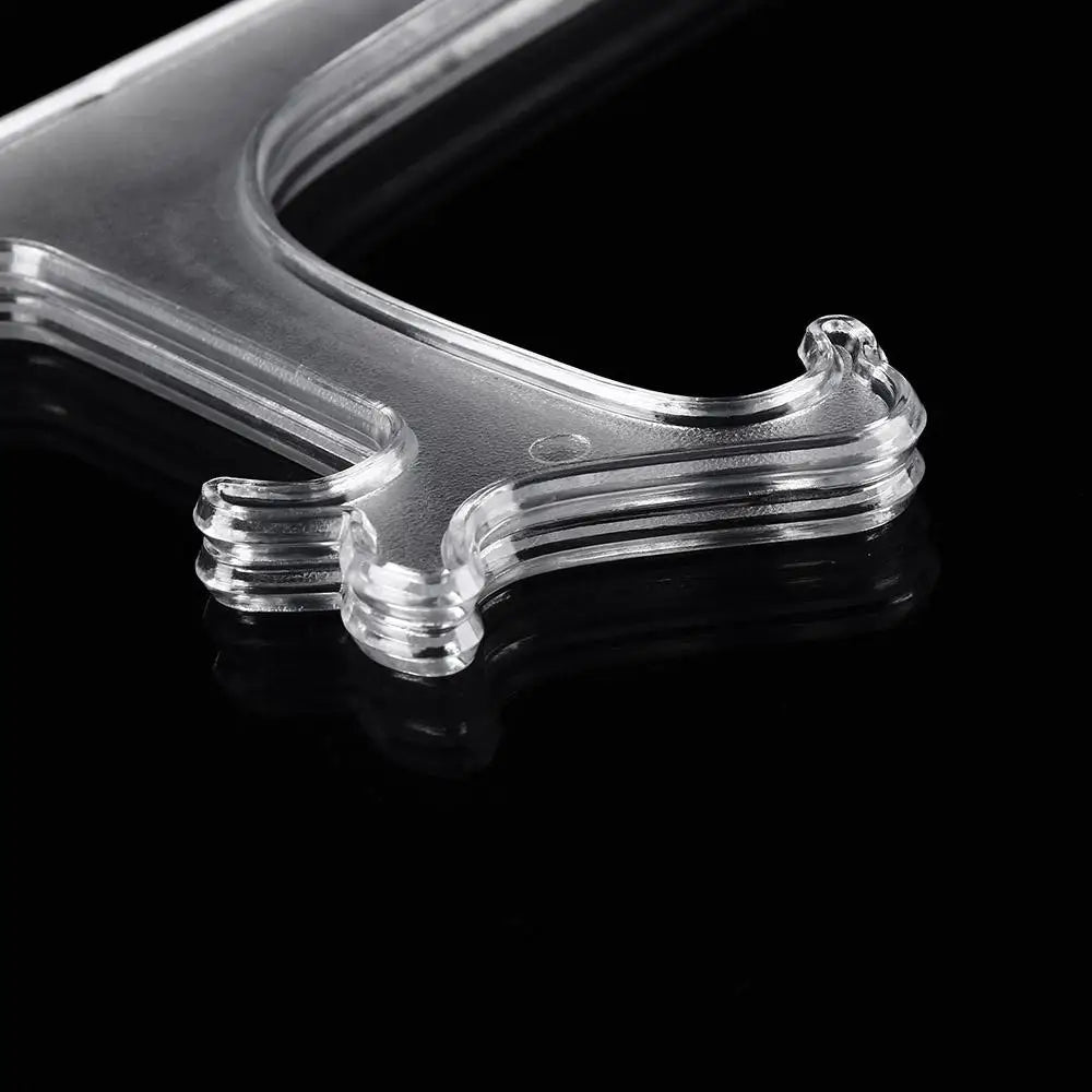 1PC Clear Plastic Plate Display Stand Picture Frame Easel Holder 3"5"7"9" Transparent Case Holders Home Decoration Accessories