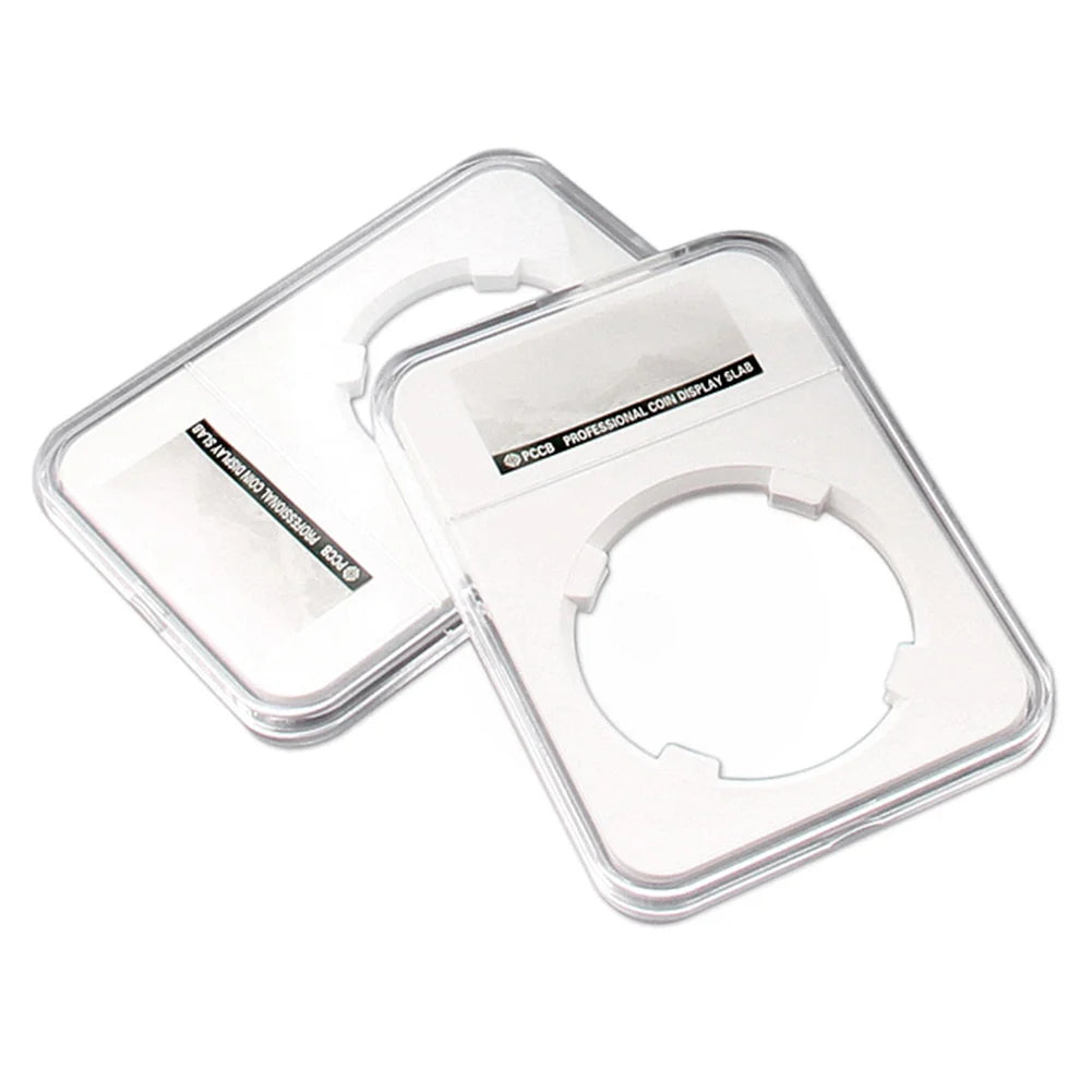 1Pc 40mm Coin Storage Box PCCB Second Generation Identification Protector Box Transparent Coin Holder Coin Collecting Box