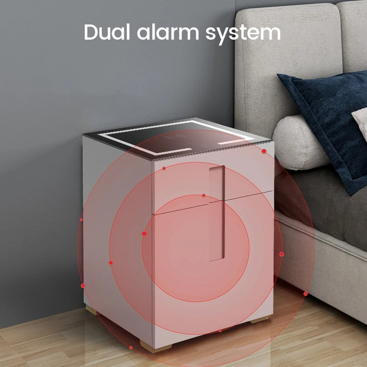 Home Small Bedside Intelligent Safe Hidden Wood Steel Anti-Theft Storage Safe Box Cabinet Smart Safes