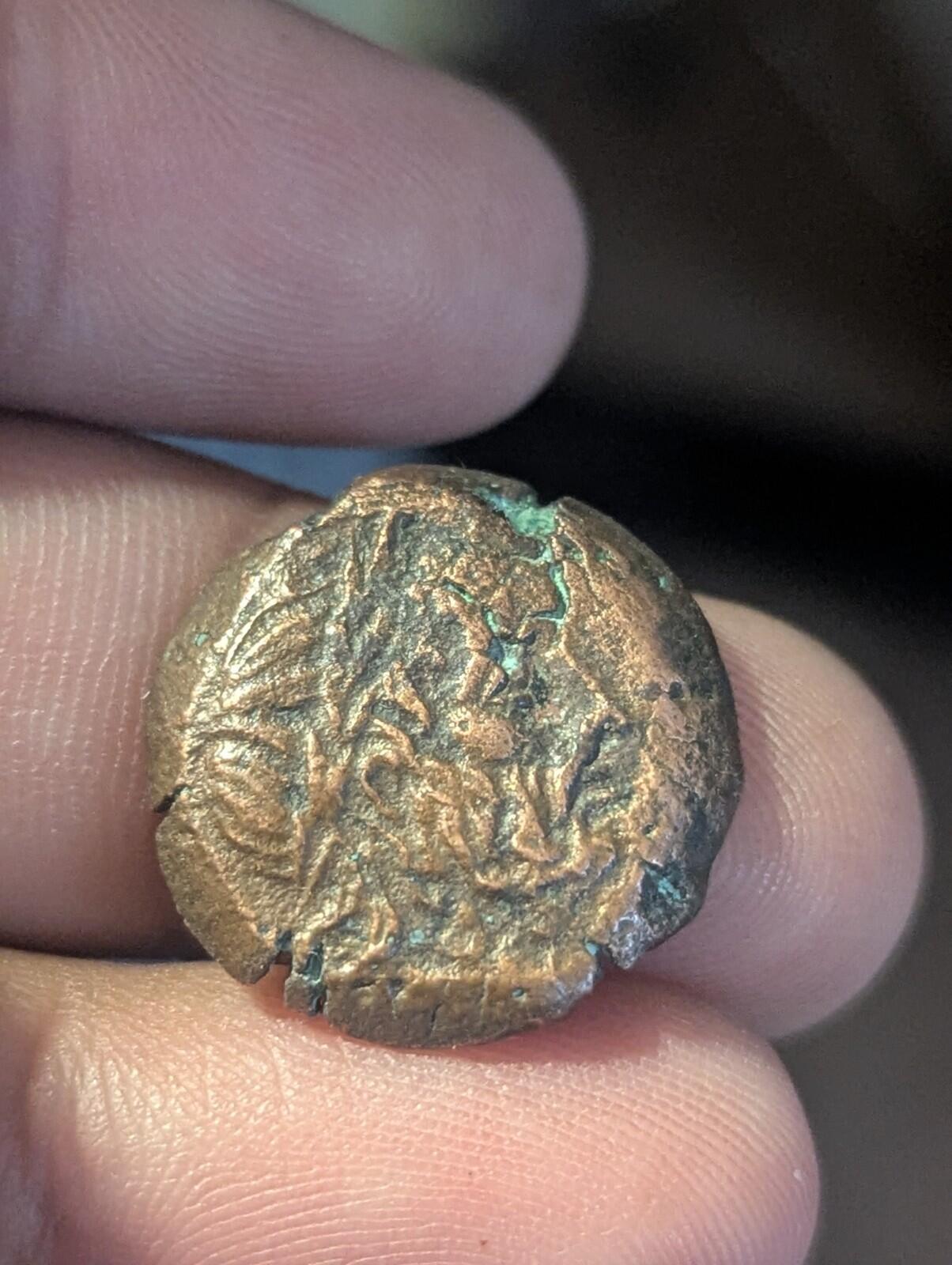 Ancient Indo-Greeks, King of Bactria Euthydemos 230-190 BC Copper Very Rare