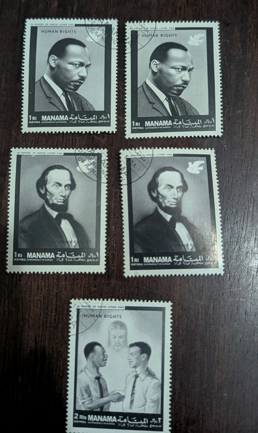 MANAMA Mi #93-98 John F. Kennedy, Martin Luther King, etc Mint NH 5 Stamps