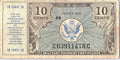 Vintage Military Payment Certificate, Series CC - 10 Cents