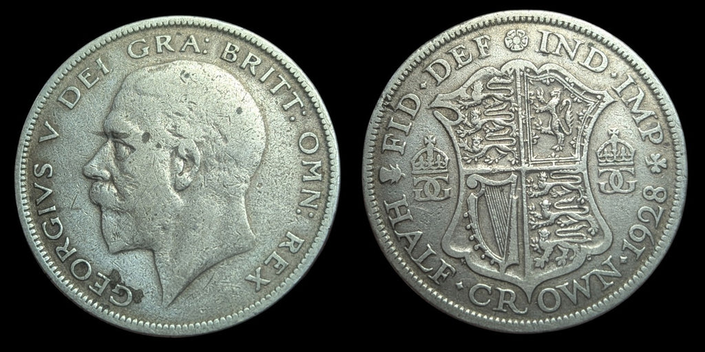 1928 George V Great Britain U.K. Silver Half Crown
