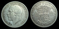 1928 George V Great Britain U.K. Silver Half Crown