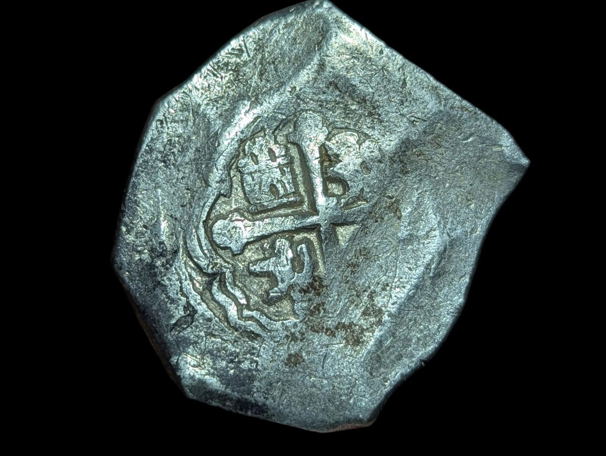 Pirate Cob Spanish colonial Mexico 8 Reales 1711 -1728 Rare, 26.8 G*"