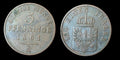 1861-A Prussia 3 Pfennig Germany Copper Coin Wilhelm I Berlin Mint First Year Is