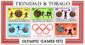 Trinidad & Tobago Olympic Games 1972 Scott # 223 - 227a MNH