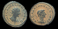 Ancient Roman Antoninianus 271-272 Coin, Vabalathus and Aurelian, Siscia Mint