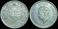 1940 Beautiful grade  Uncirculed British India King George VI silver Half rupee