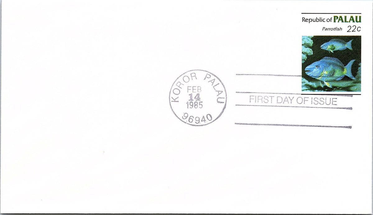 PALAU FDC 1985: PARROTFISH