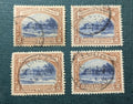 4 Pcs TRINIDAD & TOBAGO #35  1935  2c AGRICULTURAL COLLEGE F-VF  USED