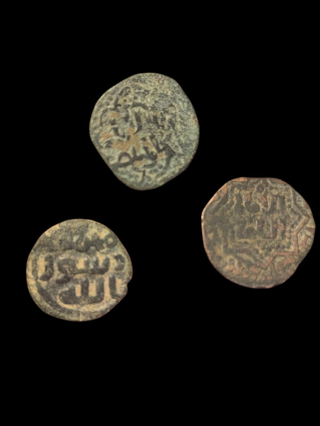3 Islamic Fals Abbasid , Ayyubid Coin