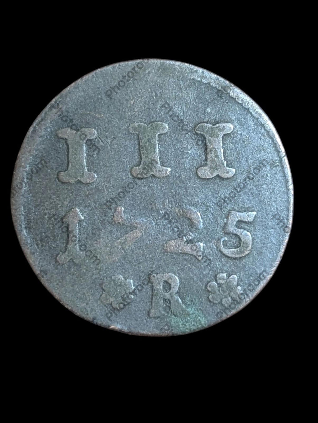 Allemagne États allemands Ville de Rostock 1725 Pièce de 3 Pfennig