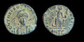 Ancienne pièce romaine Théodose Ier le Grand Constantinople Globe 379-395 ap. J.-C.