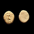 Ancient Greek Roman Circa 1st-3rd centuries AD Terracotta Clay Bullae Tessera