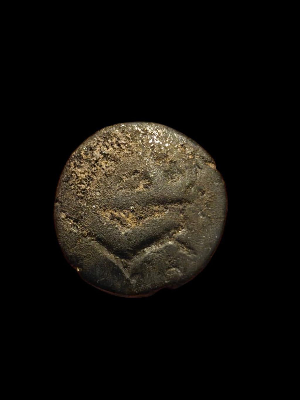 Majapahit Java Argent 1 Masse Pièce Indonésie Ancienne (IXe-XIVe siècles) Sumatra & Malaisie