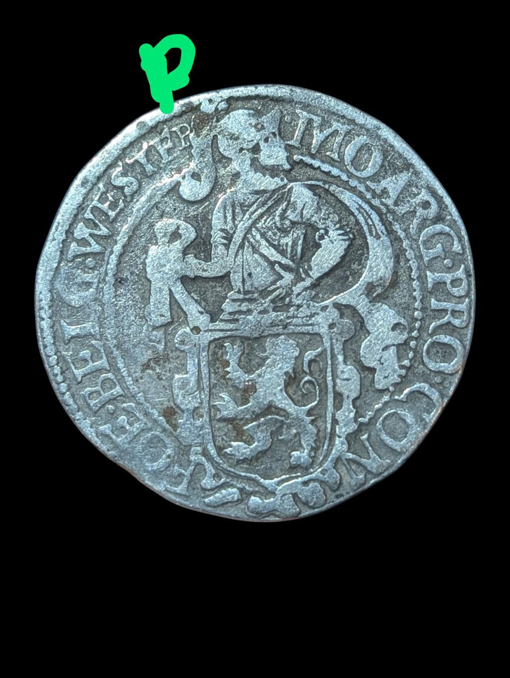 Mule? P Instead F  1617 Netherlands West Friesland Daalder Lion Dollar Coin