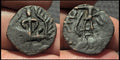 Kushan Kanishka Jouan-jouan Imitation Coin India Bronze Didrachm Mithra Deity