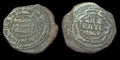 Abbasside AE Fals Monnaie en cuivre AH155 Jabal Al Fidda Gouverneur Rawh Islamique.