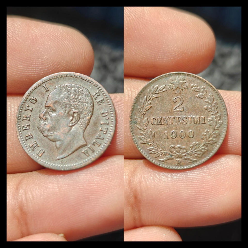 Italy   2 Centesimi 1900 R  Umberto I  1878 - 1900  KM#30