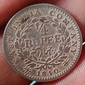 #A9# British East India Company  1840 silver Quarter Rupee of Victoria Queen