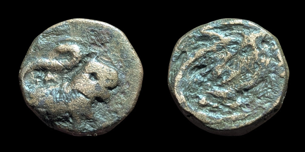 Sikh Empire Paisa AE Billyshahi Copper Coin KM 22 Derajat Mint Rare