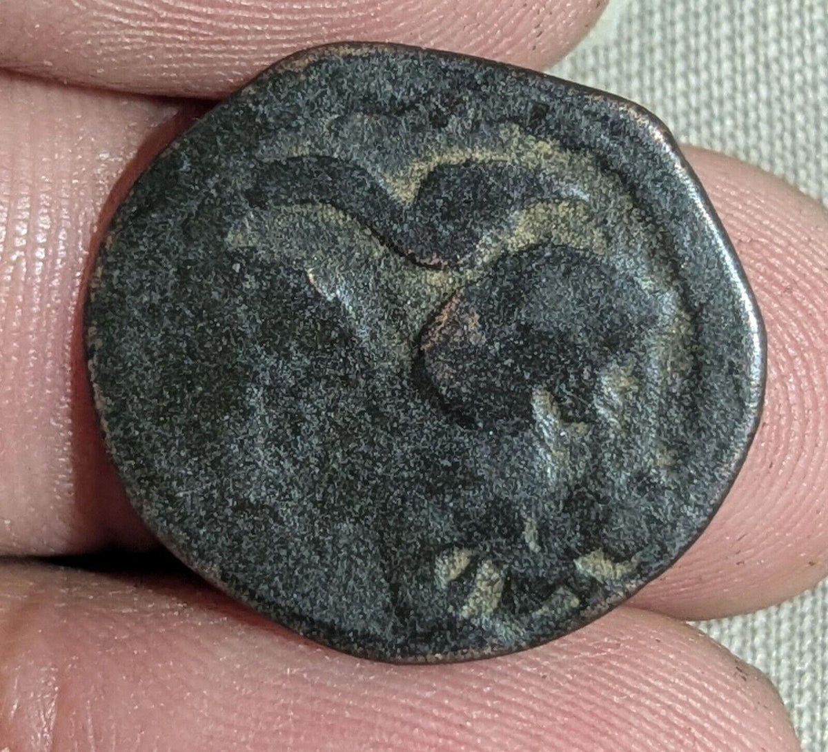 Rare, de haute qualité, Shahi d'Ohind, Vakka Deva, jital en bronze, c. 870-1000 après J.-C.