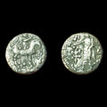 斯基泰古代国王，阿泽斯二世，公元前58-12年，印度-希腊王国德拉克马 稀有&