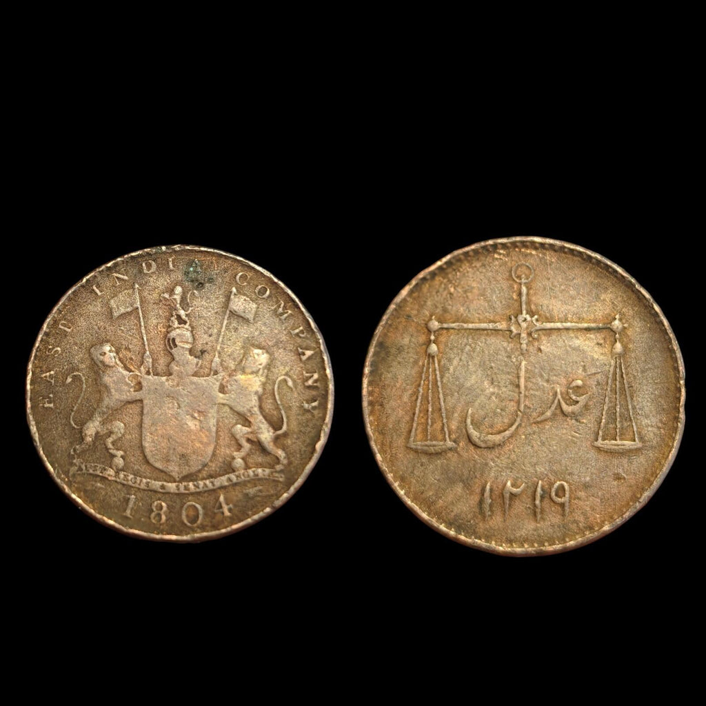Monnaie Indes (Présidence de Bombay, britannique) 1/2 Pice 1804 KM204