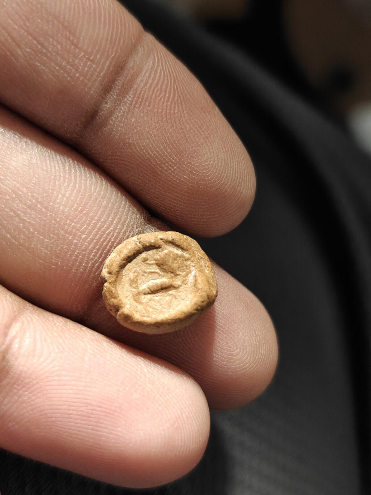 Ancient Greek Roman Circa 1st-3rd centuries AD Terracotta Clay Bullae Tessera