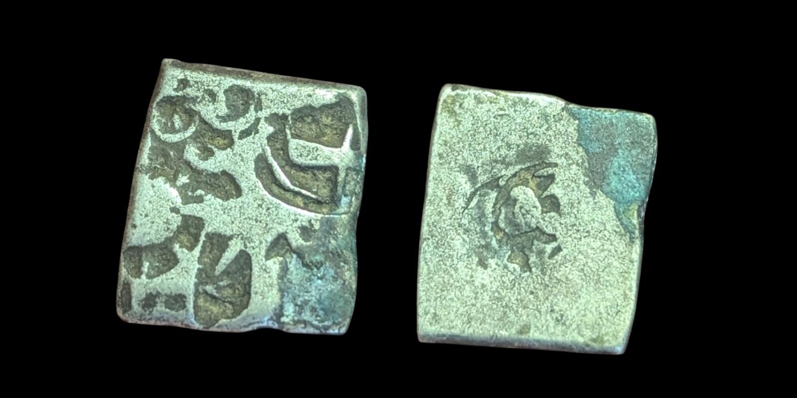 India ⭐ INDUS Valley Mayuriyan Punch ⭐ silver Coin 300 BC