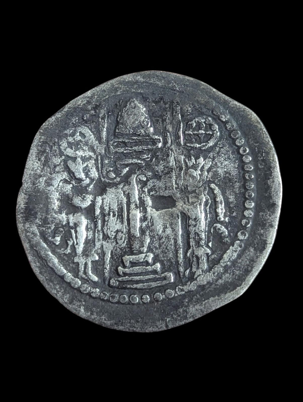 HUNNIC TRIBES Earliest Dracham Alchon Huns ANCIENT Coin Rare 🥈485-600 CE