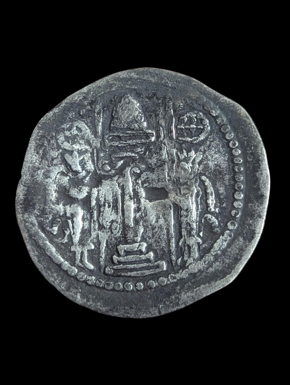 HUNNIC TRIBES Earliest Dracham Alchon Huns ANCIENT Coin Rare 🥈485-600 CE