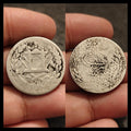 Émirat d'Afghanistan Roupie 1897-1899 ARGENT, Abdur Rahman KM-819 Variété Rare