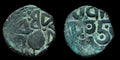 India Punjab Sikh Empire Real Copper paisa  Mint Loharu Scarce