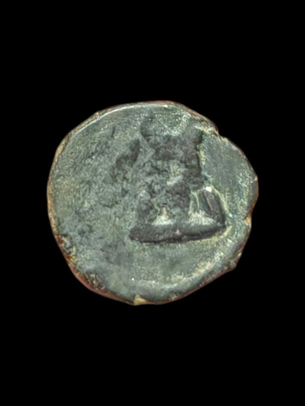 Ancient India Coin Quarter Karshapana Taxila AE16mm Moon Hill - Numis Hobby Shop
