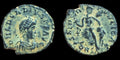 Ancient Roman coin Arcadius 388AD Victory wreath captive chi - rho - Numis Hobby Shop