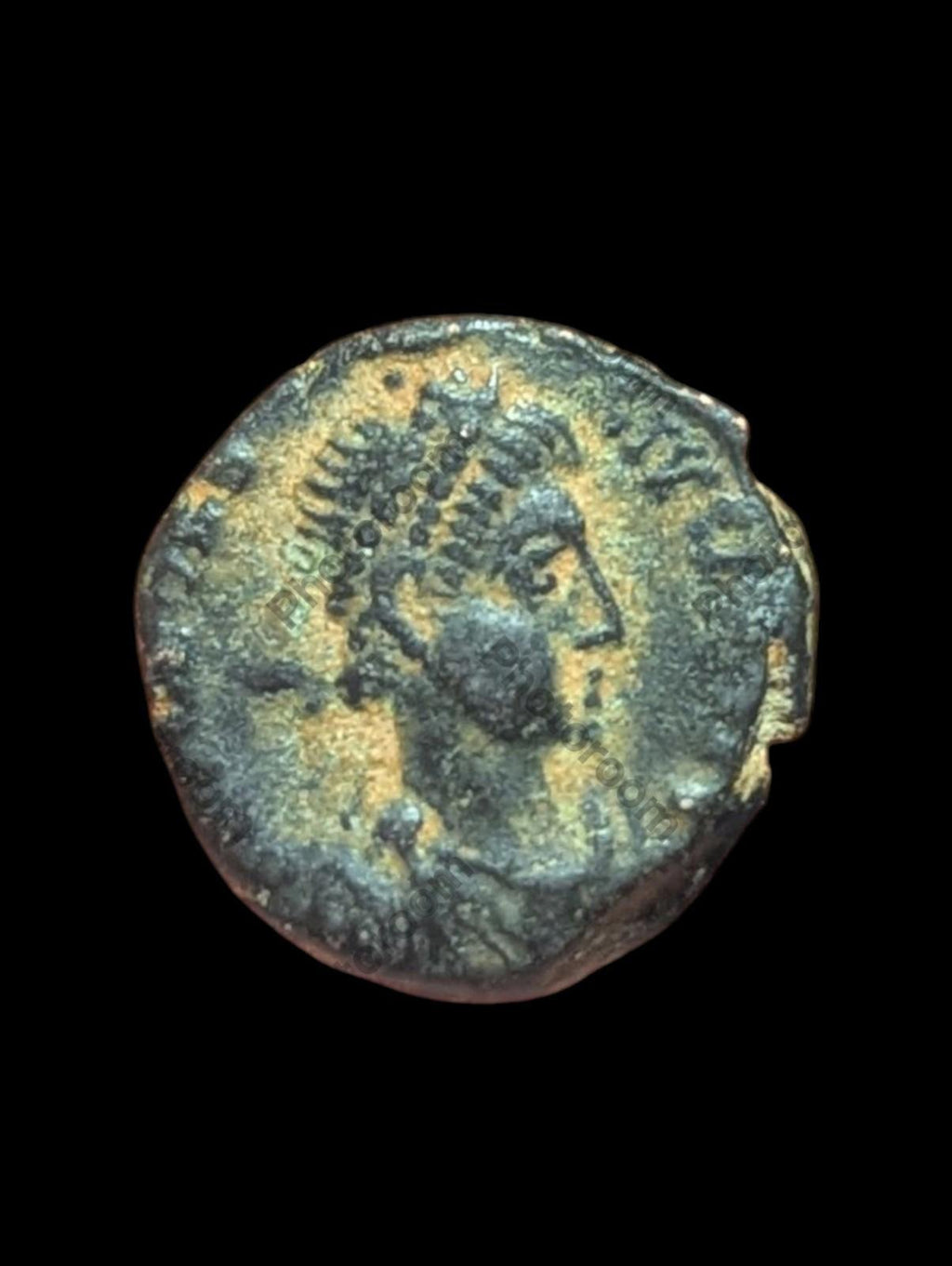 Ancient Roman Coin Theodosius 384AD Victory Wreath Captive Chi - rho - Numis Hobby Shop