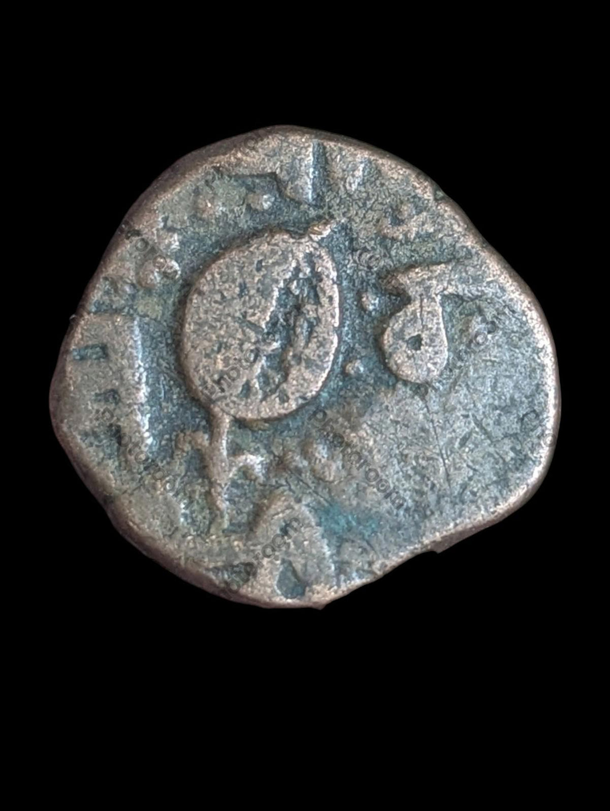 Punjab-Sikh Empire Copper Paisa NANAKSAHIB Gurumukhi Square Persian+Sanskrit Mix