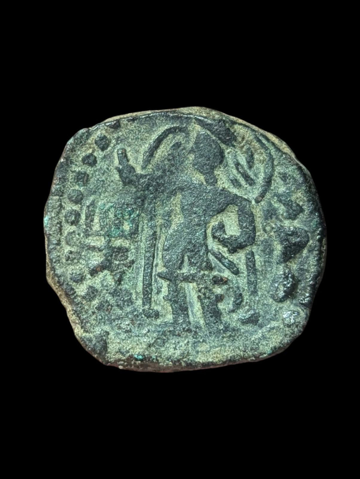 古印度 赫维什卡 贵霜帝国。四德拉克马银币 155-189年，15克