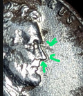 1943 Lincoln P Wheat Steal Penny Error Coin DDO In Nose Very Rare