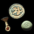 Rare Ancient Islamic Bronze Royal Wax Seal Document Stamp