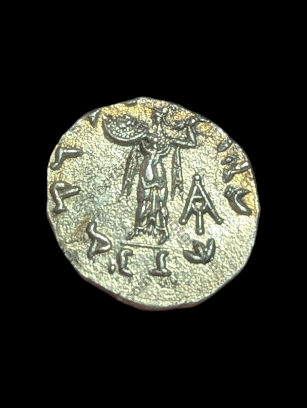 Excellent grade Indo Greek MENANDER Silver dracham 2.5g Natural patina 135BC