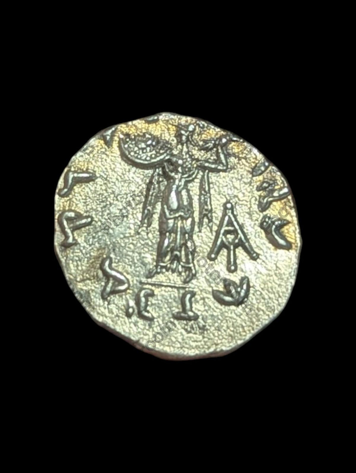 Excellent grade Indo Greek MENANDER Silver dracham 2.5g Natural patina 135BC